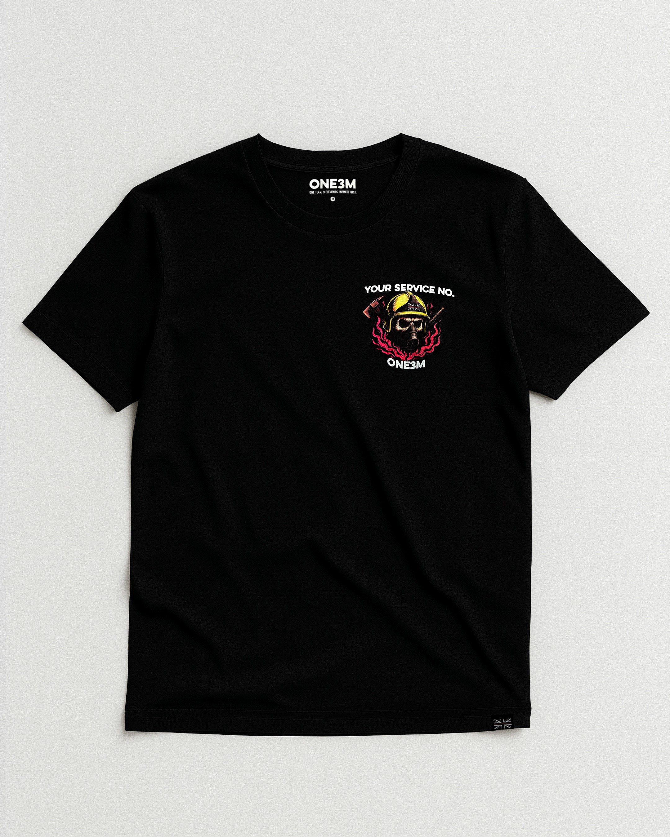 Built In Fire Tee Black