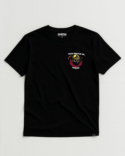 Built In Fire Tee Black
