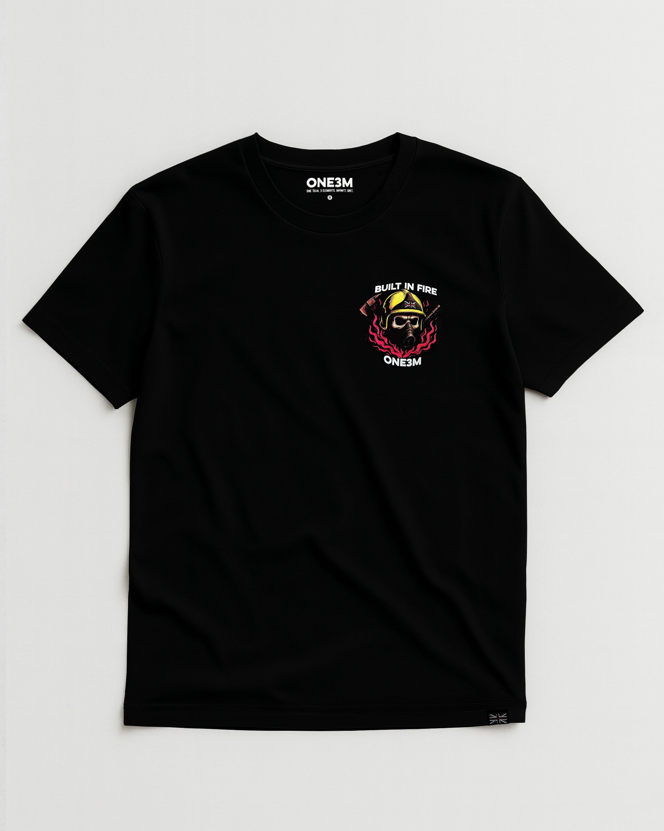 Built In Fire Tee Black
